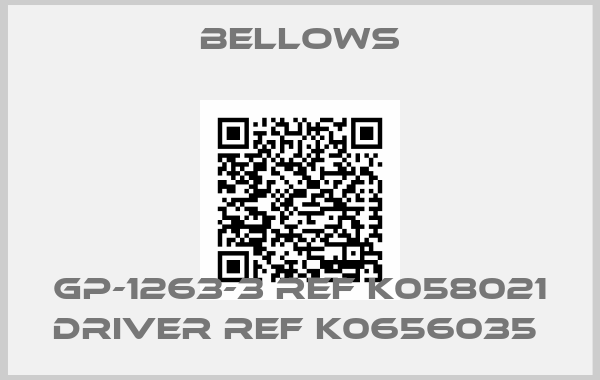 Bellows-GP-1263-3 ref K058021 Driver ref K0656035 
