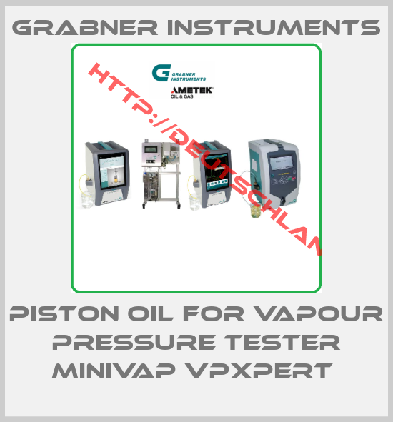 Grabner Instruments-Piston oil for VAPOUR PRESSURE TESTER MINIVAP VPXpert 