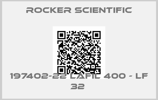 Rocker Scientific-197402-22 LAFIL 400 - LF 32 