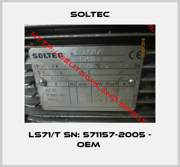 Soltec-LS71/T SN: 571157-2005 - OEM 