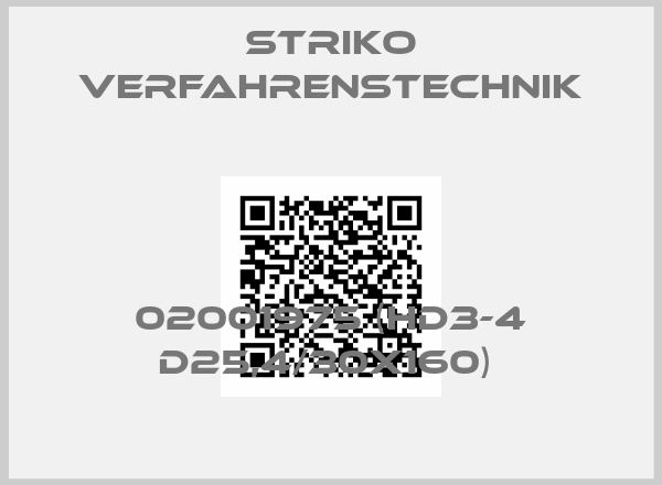 STRIKO Verfahrenstechnik-02001975 (HD3-4 D25,4/30X160) 