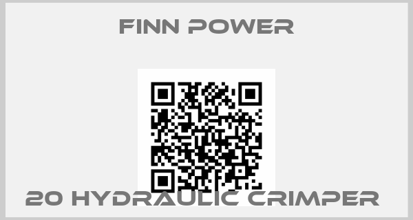 Finn Power-20 Hydraulic Crimper 