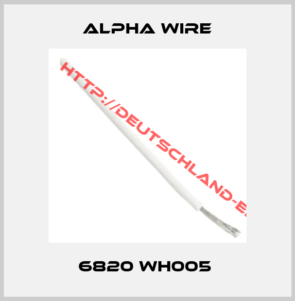 Alpha Wire-6820 WH005 