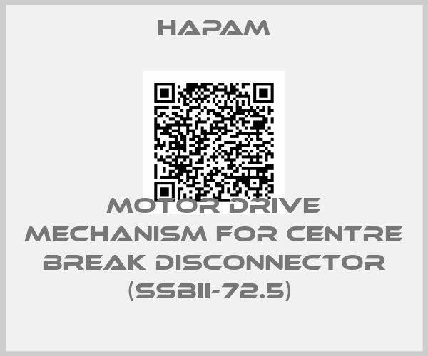 Hapam-Motor drive mechanism for centre break disconnector (SSBII-72.5) 
