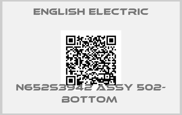 English Electric-N652S3942 ASSY 502- Bottom 