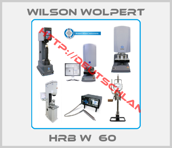 Wilson Wolpert-HRB W  60  