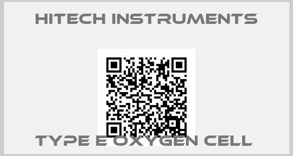 Hitech Instruments-TYPE E oxygen cell 