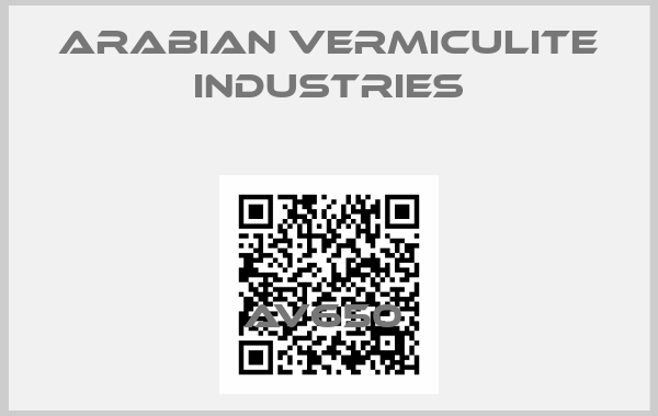 ARABIAN VERMICULITE INDUSTRIES-AV650 
