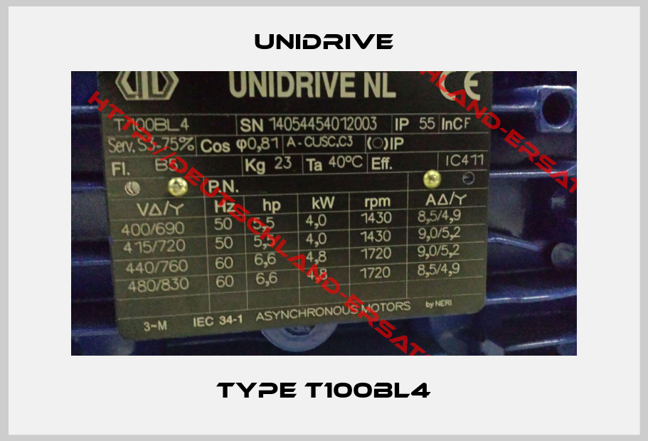 Unidrive-Type T100BL4
