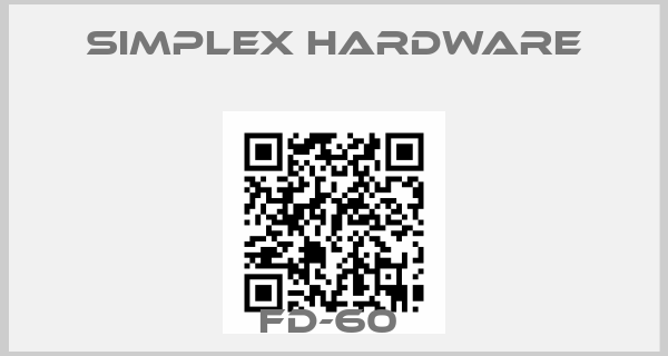 Simplex Hardware-FD-60 