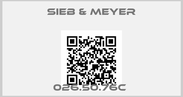 SIEB & MEYER-026.50.76C 