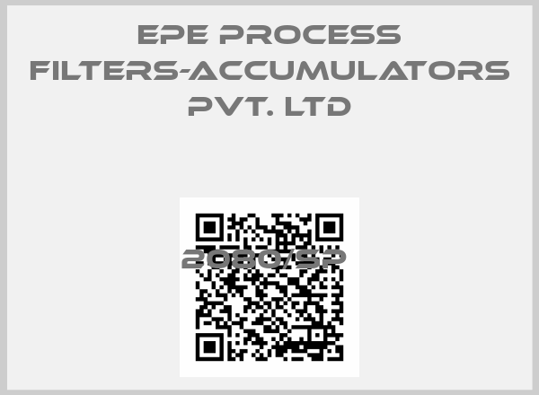 EPE Process Filters-Accumulators Pvt. Ltd-2080/SP 