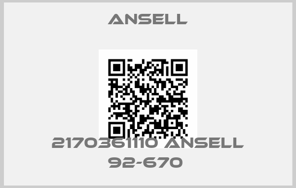 Ansell-2170361110 ANSELL 92-670 