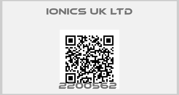 Ionics UK Ltd-2200562 