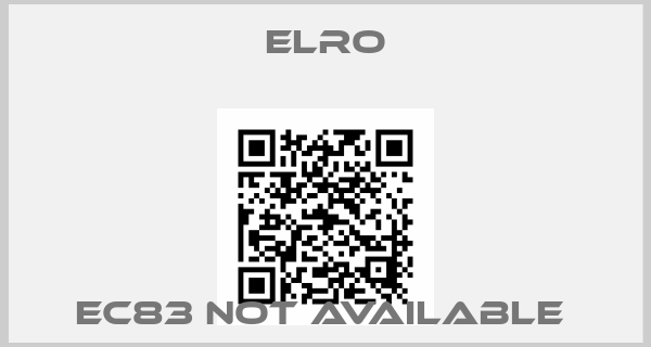 ELRO-EC83 not available 