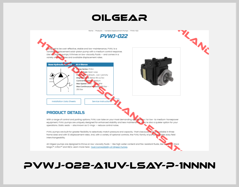Oilgear-PVWJ-022-A1UV-LSAY-P-1NNNN