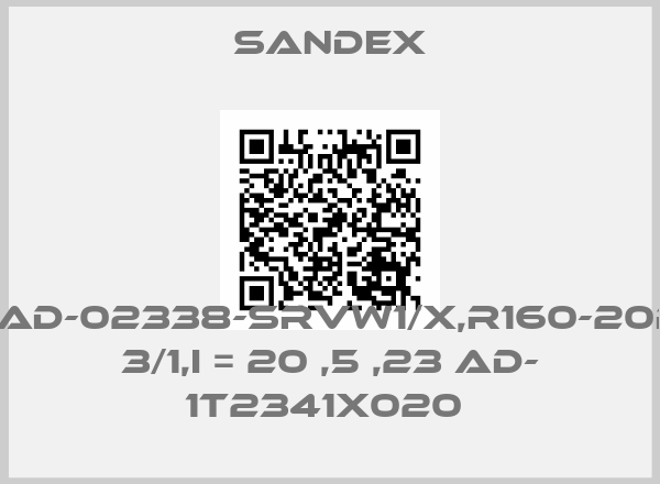 Sandex-23AD-02338-SRVW1/X,R160-20RA  3/1,I = 20 ,5 ,23 AD- 1T2341X020 