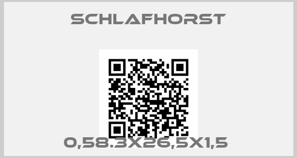 Schlafhorst-0,58.3X26,5X1,5 