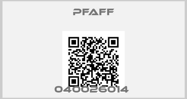 Pfaff-040026014 