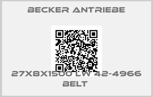 Becker Antriebe-27X8X1500 LW 42-4966 BELT 