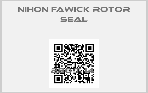 NIHON FAWICK ROTOR SEAL-280 T 14 