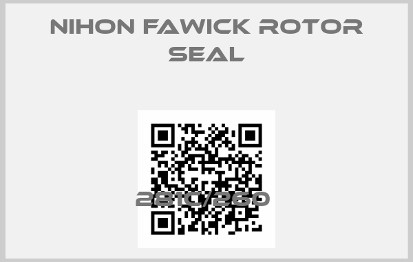 NIHON FAWICK ROTOR SEAL-281C/260 