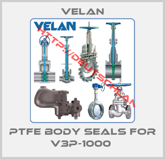 Velan-PTFE body seals for V3P-1000 