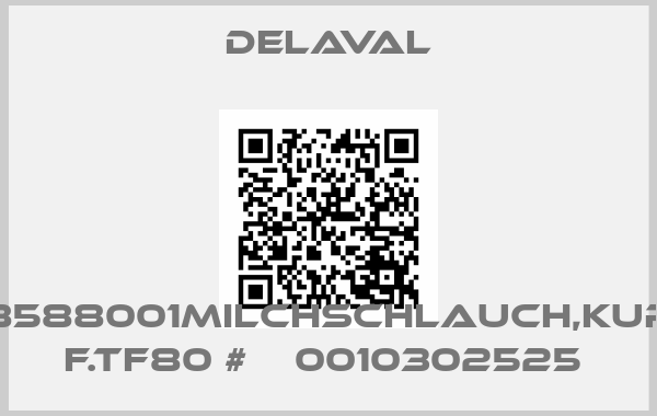 Delaval-98588001MILCHSCHLAUCH,KURZ F.TF80 #    0010302525 